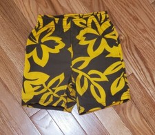 CARTER'S Boys Toddlers Brown Yellow Printed Shorts Size 24 months