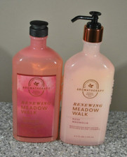 Bath  Body Works Renewing Meadow Walk Rose Magnolia Body Wash / Lotion New