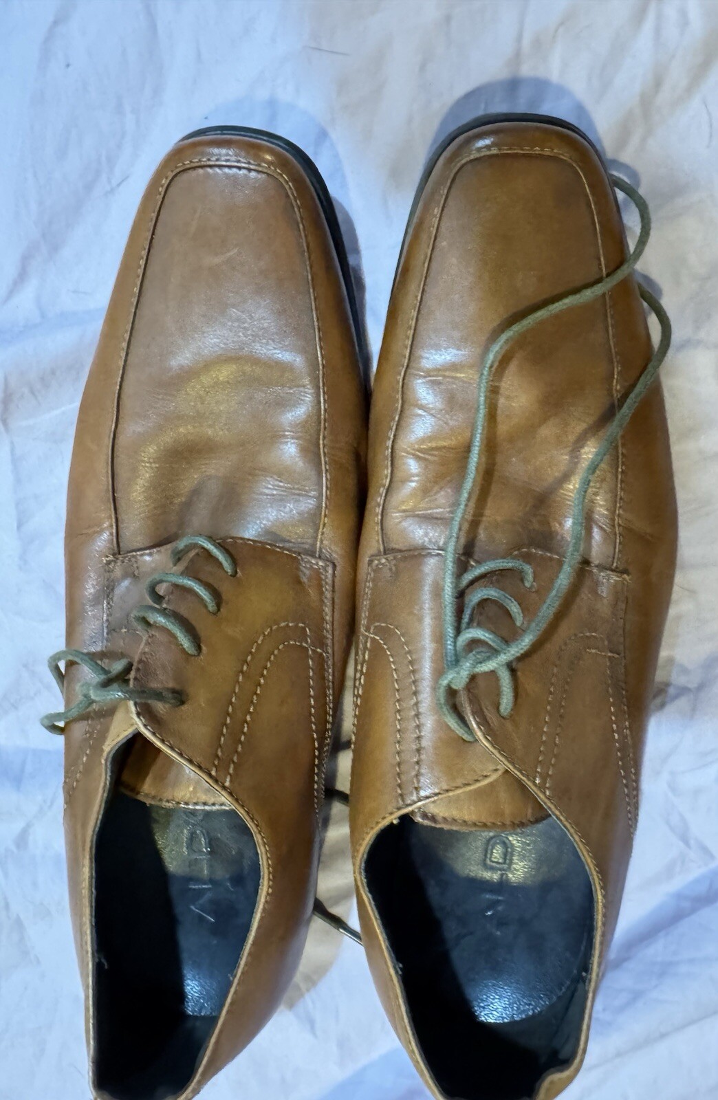 SAOLA Scarpe eleganti Oxford Aldo uomo taglia 10 5 pelle marrone cognac stringate