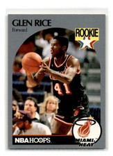 1990-91 Hoops - #168 - Glen Rice RC - Miami Heat