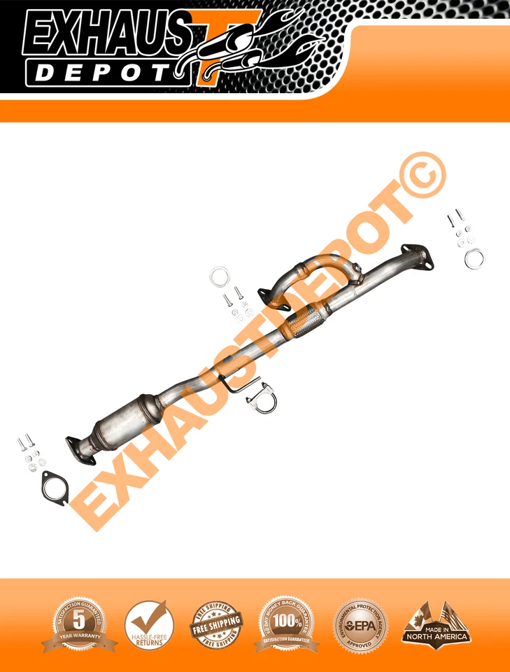 2007-2011 LEXUS ES350 3.5L DIRECT FIT FRONT FLEX YPIPE WITH CATALYTIC CONVERTER - Image 2 of 4