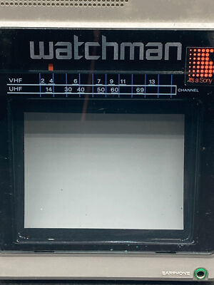 Sony Watchman Model FD-40A Black & White Analog Portable