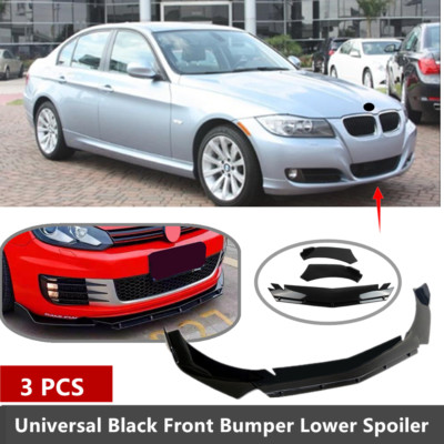 Add-on Universal Fit For 2009-2011 BMW 3 Series E90 LCI Front Bumper Lip Spoiler