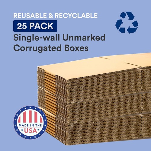 25er-Pack 4x4x24 hohe Versandkartons aus Wellpappe - Schwerlast für Umzug & Lagerung - Bild 6 von 8