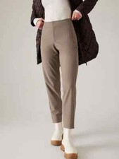 Athleta 6 S SMALL Stellar Trouser Pyrite Brown Slim Versatile Pants Travel NEW