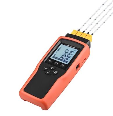 4 Channel Data Logger Super High Accuracy ±0.1 Deg_C with Range -200 ~+1370 