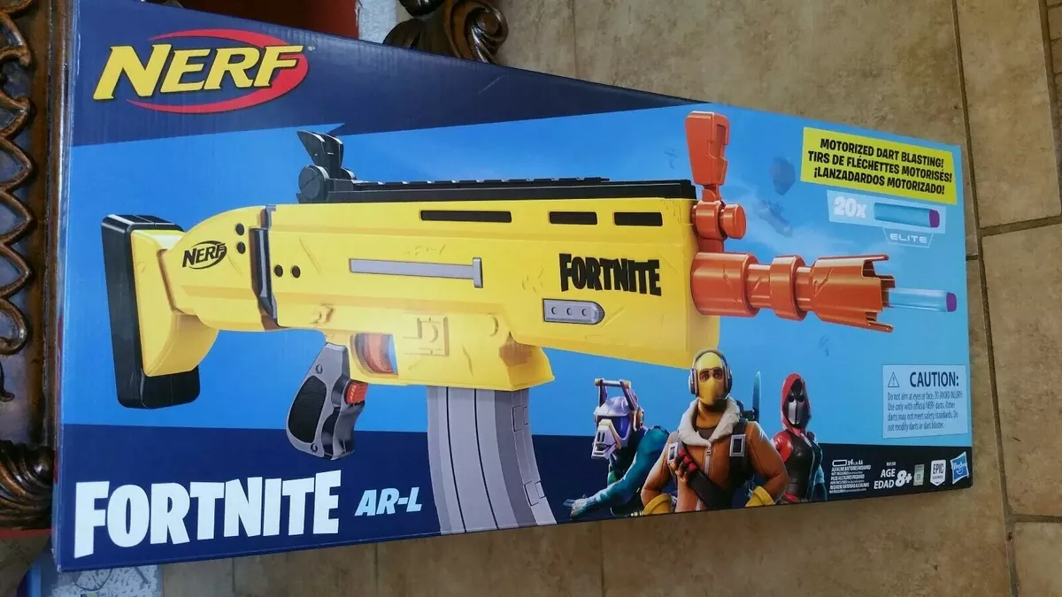 Nerf Fortnite Motorized Dart Blasting AR-L Yellow