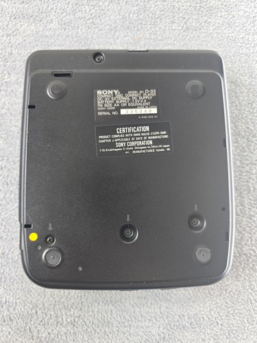 Sony D-33 Discman Portable CD Player Compact Disc Audio Operation Confirmed - Picture 7 of 11
