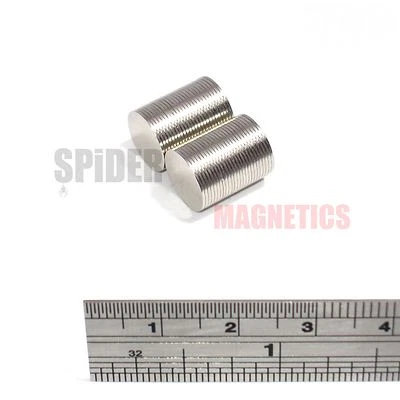 SPIDER MAGNETICS 50 Strong Very Thin Magnets 10x0.5 mm Neodymium Disc Craft 10mm dia x 0.5mm