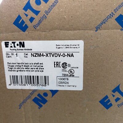 NZM4-XTVDV-0-NA. CIRCUIT BREAKER HANDLE. EATON