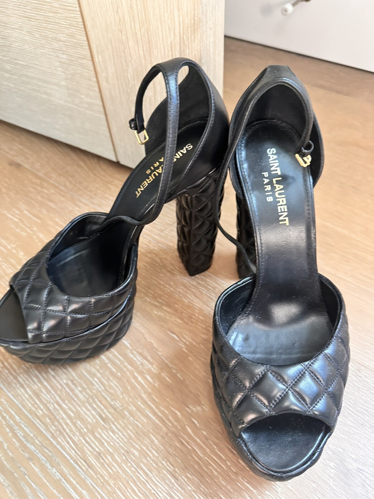 Saint Laurent YSL Jodie sandalo nero 36 5