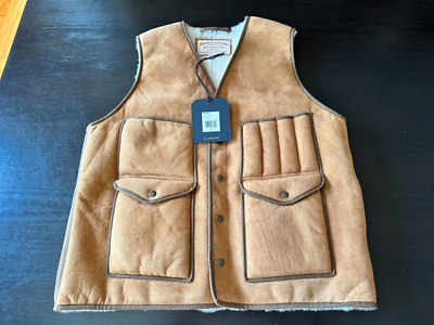 Filson Shearling Vest, Large, AlmdBeige, Factory 1st, #20263408