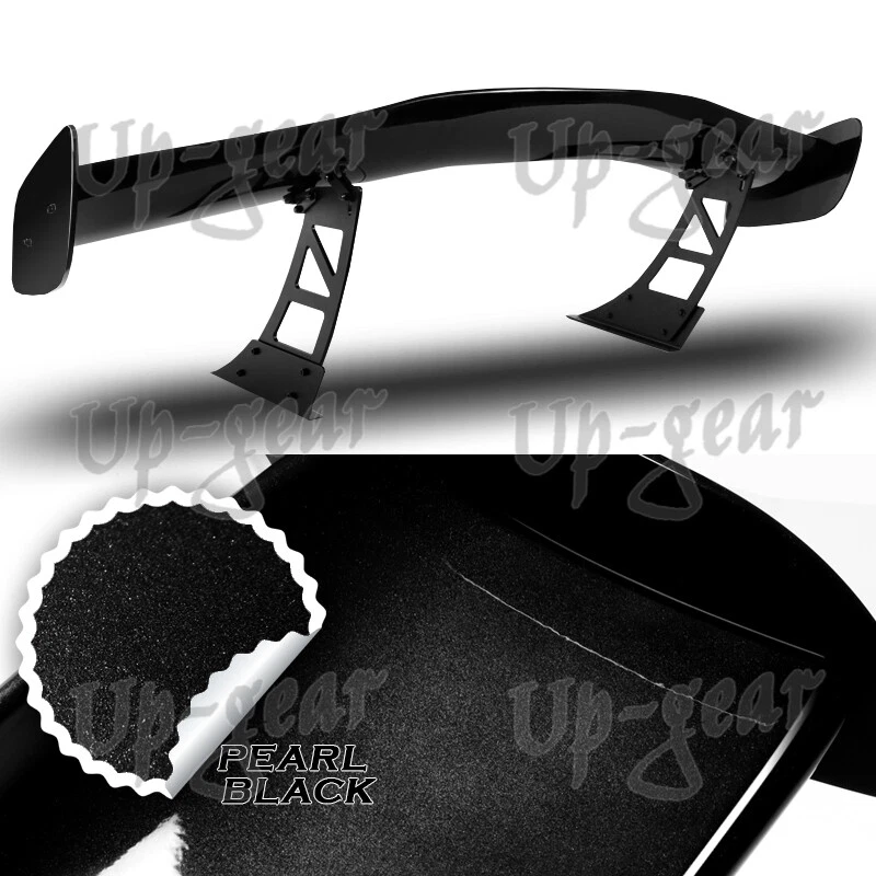 Alerón de maletero universal 57" pintado negro estilo GT1 Down Force + soporte Foto 2 de 4