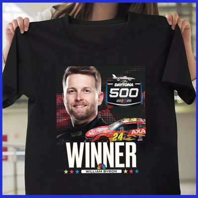 HOT William Byron Back To Back in NASCAR Daytona 500 2025 Winner T-shirt Black