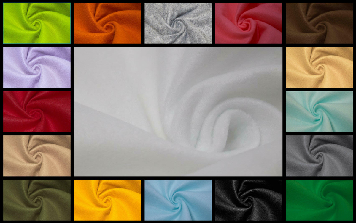 Tela de fieltro acrílico de 1/16"" de espesor de 72 pulgadas para artes y oficios, proyecto hágalo usted mismo para niños