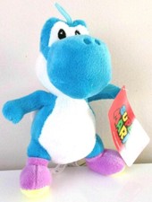 8.5'' Blue Yoshi. Super Mario Brothers Plush Nintendo Toy. NWT. Licensed