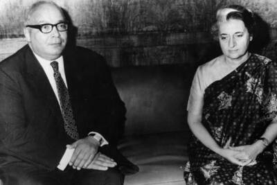 Egypt's Foreign Minister Mohammed Hassan El Zaytat, Indian Pri- 1973 Old Photo