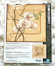 Dimensions Oriental Orchids 12 x 12 Counted Cross Stitch Kit New open not worked