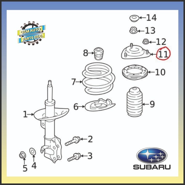 Genuine Subaru Strut Mount 20320FL00A for sale online eBay