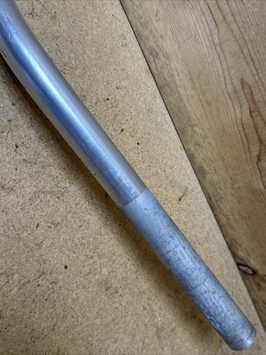 Vintage Qranc Herqules Bar Riser Handlebar Anodized Silver 700mm x 25.4mm MTB - Picture 7 of 12
