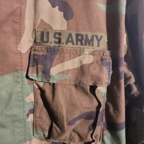US ARMY Mens Woodland Coat Combat Camouflage Small DLA100-88-C-0524 8415-01-084 - Picture 8 of 9