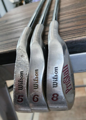 Wilson Pro Staff Oversize 5 6 8 Irons RH Standard Flex Steel