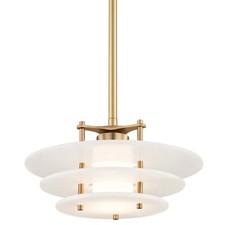 Hudson Valley 9016-AGB - 16 inch Aged Brass Pendant Ceiling Light