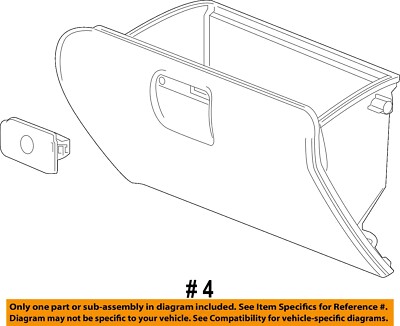 GM OEM Glove Box Door – Fits 2017-2023 Sierra 1500, 84430628, New