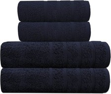 2x Bath & Hand Towels Set 100% Prime Egyptian Cotton Towel Hotel Quality 600GSM