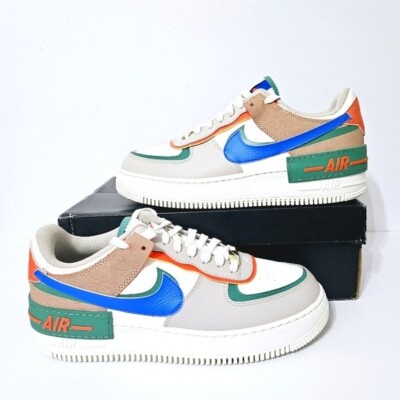 Nike Wmn Air Force Shadow Blue Green Womens Size Size 10