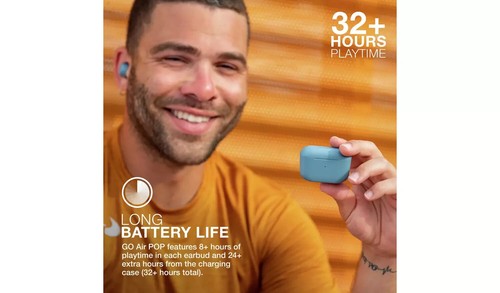 Jlab GO Air Pop Earbuds In-Ear True Wireless Headphones IPX4 Slate SLT124 R - Picture 4 of 9