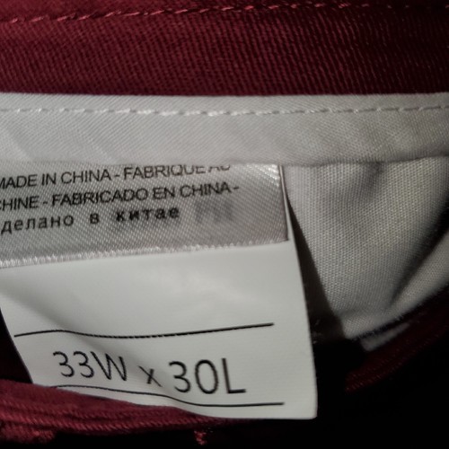 Pantaloni chino bordeaux a quadri e semplici slim fit uomo 33x29 - Foto 5 di 8