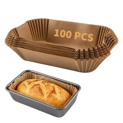 100 Pcs Loaf Pan Liners for Baking Bread 9x5 Inch, Disposable Non-Stick Bread...