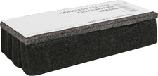 Sparco SPR1 Chalkboard Eraser, All-Felt, Dustless, Black, 6 x 2 1/2