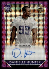 2015 PANINI PRIZM ROOKIE SIGNATURES VIOLET MOSAIC DANIELLE HUNTER AUTO 44/50