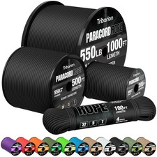 Paracord Rope 550 lb 100ft 5/32 Parachute Cord 4MM 7 Strand para Cord Heavy Duty