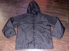 Boys All in Motion Full Zip Hooded Waterproof Weatherproof Jacket - Black, Sz L