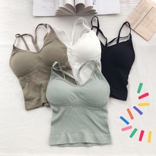 Polyester Strapless Bra Vest for Women Underwear Back Closure Camisole