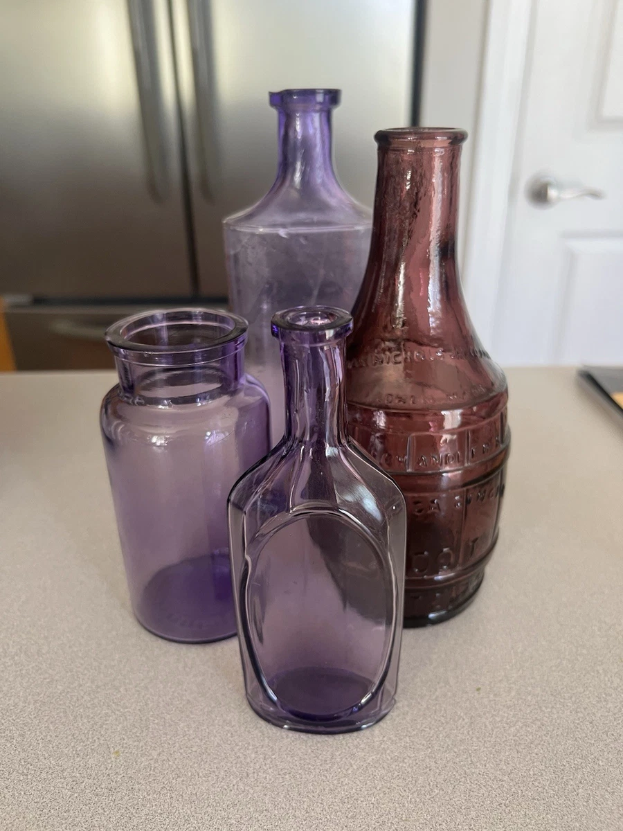 Glass Purple Collectible Decorative Bottles for sale | eBay