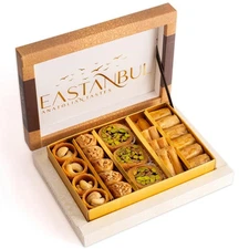 Baklava, 8.8oz, Baklava Pastry, Pistachio Gift Box, Middle Eastern Sweets, Pr...