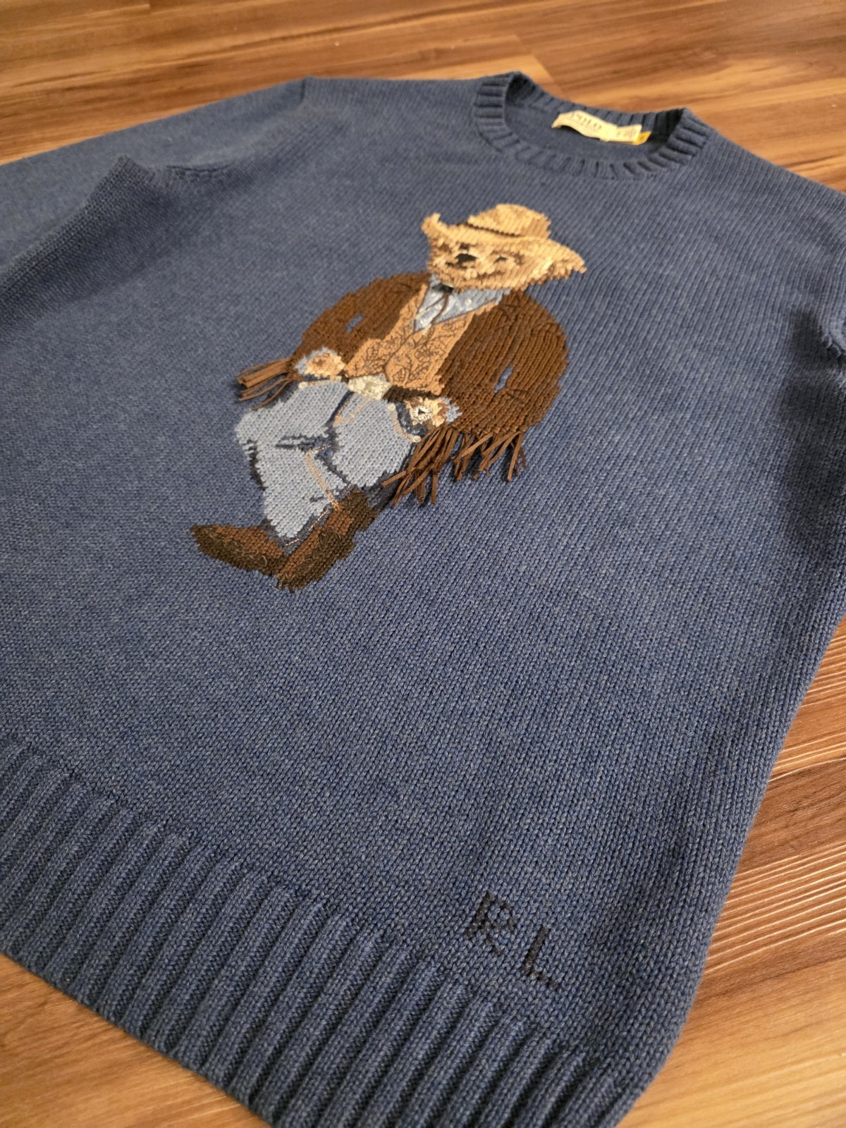 Polo Denim & Supply Ralph Lauren Western Bear Sweater- Size Medium image 7