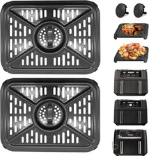 Air Fryer Grill Plate for Ninja Foodi AF400UK 9.5L 6 In1 Dualzone 2 Drawers Air
