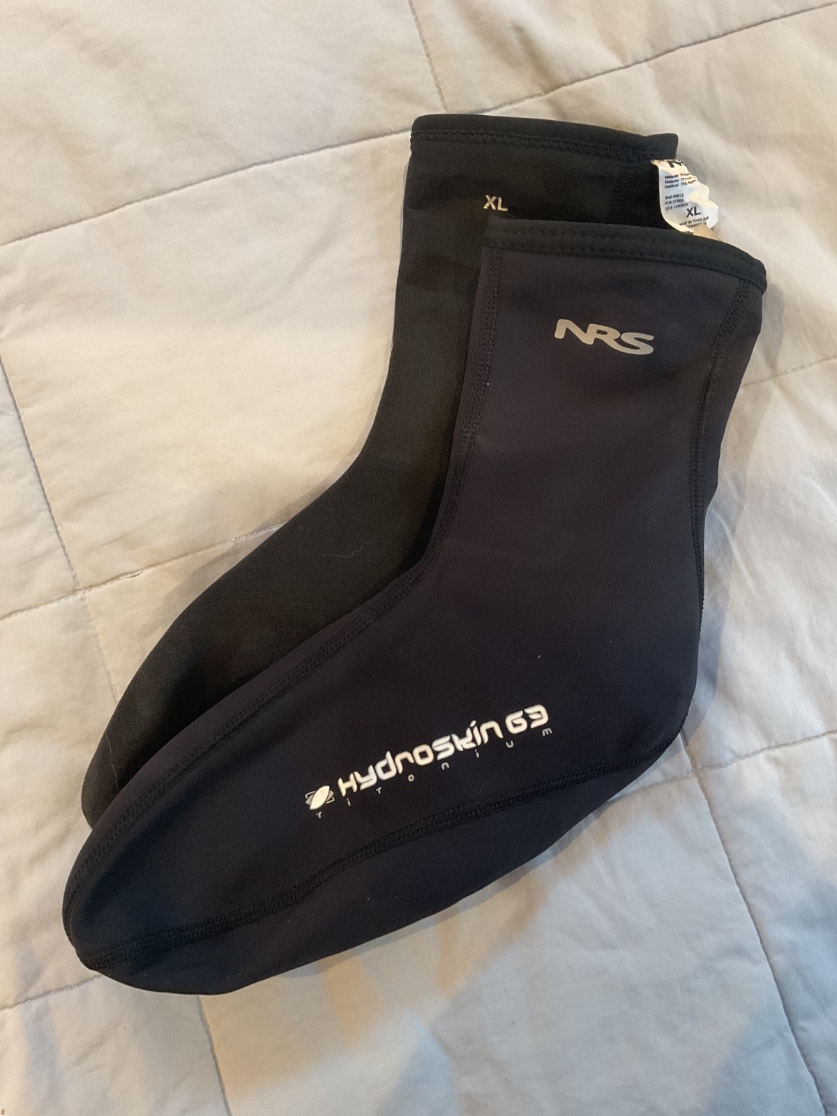 NRS, Hydroskin Titanium Socks/Booties, Black, Size XL