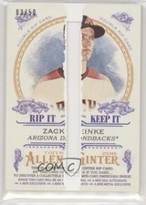 2016 Allen & Ginter Double Rip Cards Ripped 3/50 Zack Greinke Randy Johnson 7i2