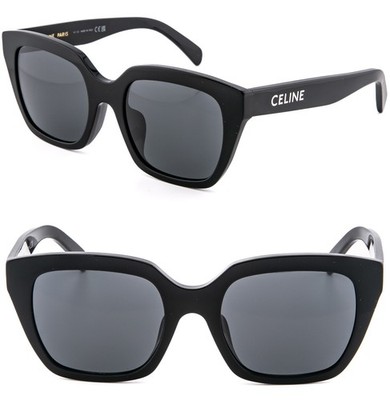 CELINE 40198 MONOCHROMS Black Butterfly Logo Unisex Sunglasses CL40198F 01A