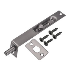 6"x0.87" Flush Bolt Door Concealed Slide Lock Latch Gunmetal