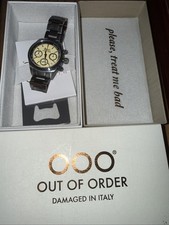 Out Of Order 001-23.CR.AC Men's Sporty Cronografo Cream Wristwatch