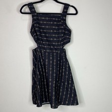 New UO Urban Outfitters Ecote Grunge Goth Cutout Fit Flare Dress Women's Size 0