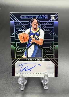 2024-25 Obsidian TRISTEN NEWTON Rookie Jersey Autograph SP /125 #227 Wolves RC