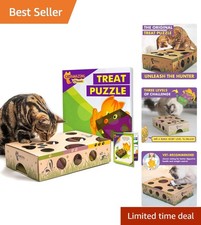 Veterinarian-Recommended Cat Puzzle Toy - Stimulates Natural Foraging Instincts